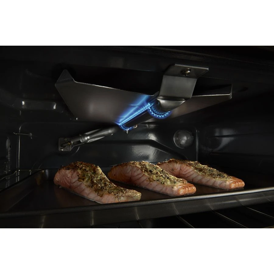 Premium Range Porcelain Broiler Pan and Roasting Rack - Grey (Includes Pan and Grid) 4396923