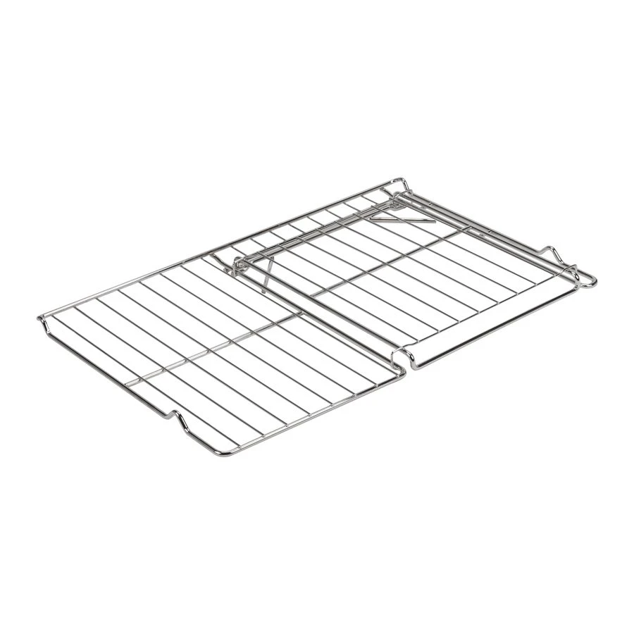 24" L X 15 3/4" D Split Oven Rack, Stainless Steel, Half-shelf Design, With 11 1/4" L X 14" D Removable Rack Section 4396927