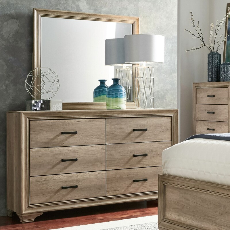 Sun Valley Dresser & Mirror 439BRDM