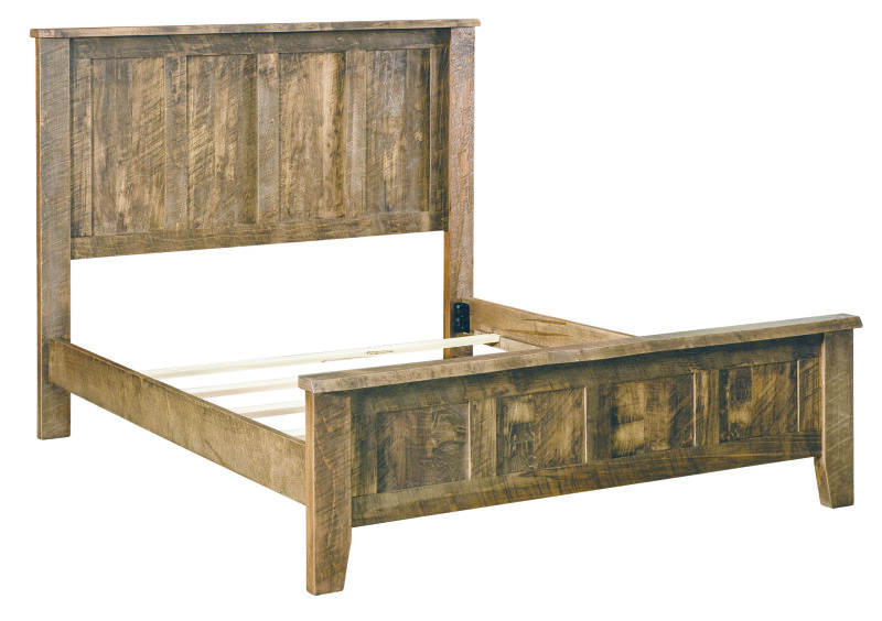 Amish Essentials Amish Rough Sawn Queen RS Panel Bed 44298