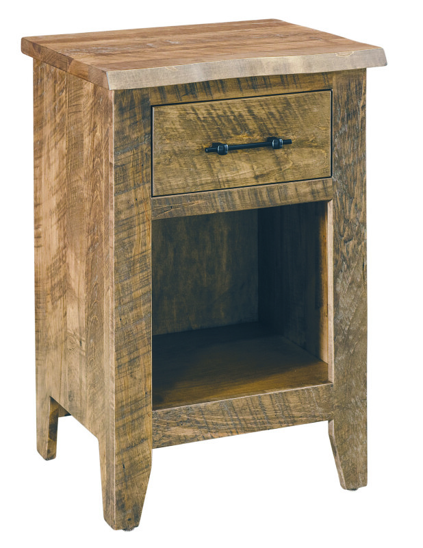 Amish Essentials Amish Rough Sawn 1 Drawer Nightstand 44411