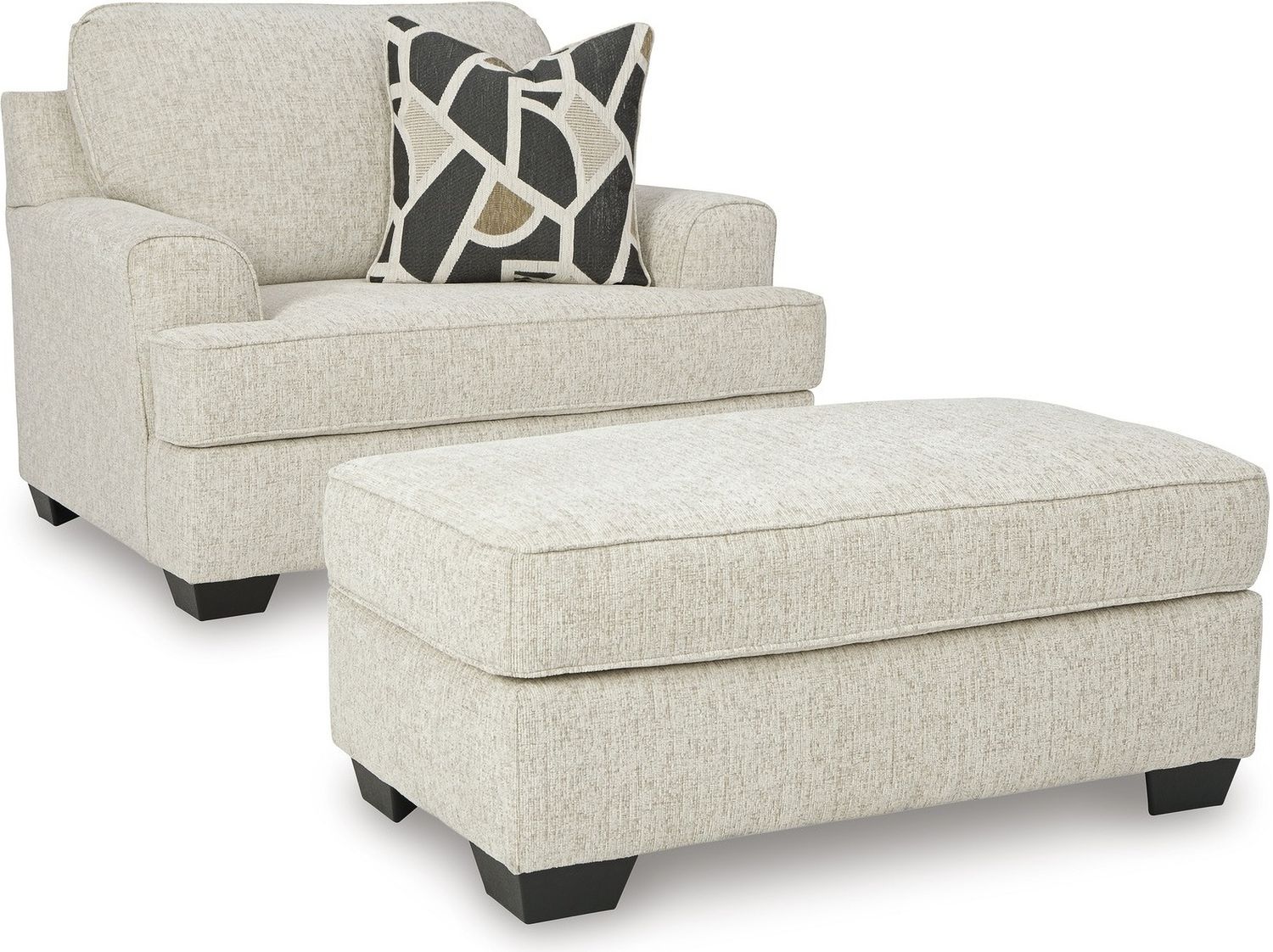 Heartcort Ottoman In Quartz 4460414