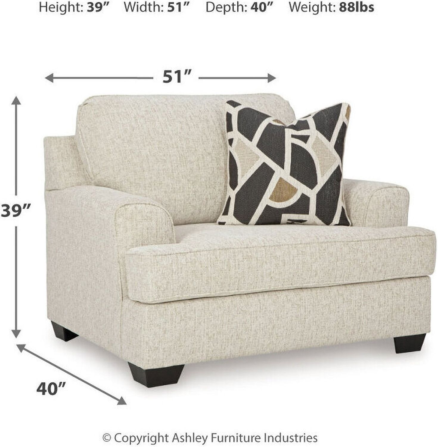 Heartcort Oversized Chair and Ottoman 44604U1