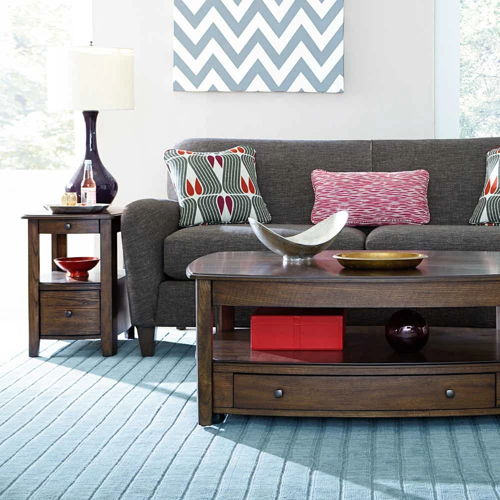 Primo Rectangular Drawer End Table 446915
