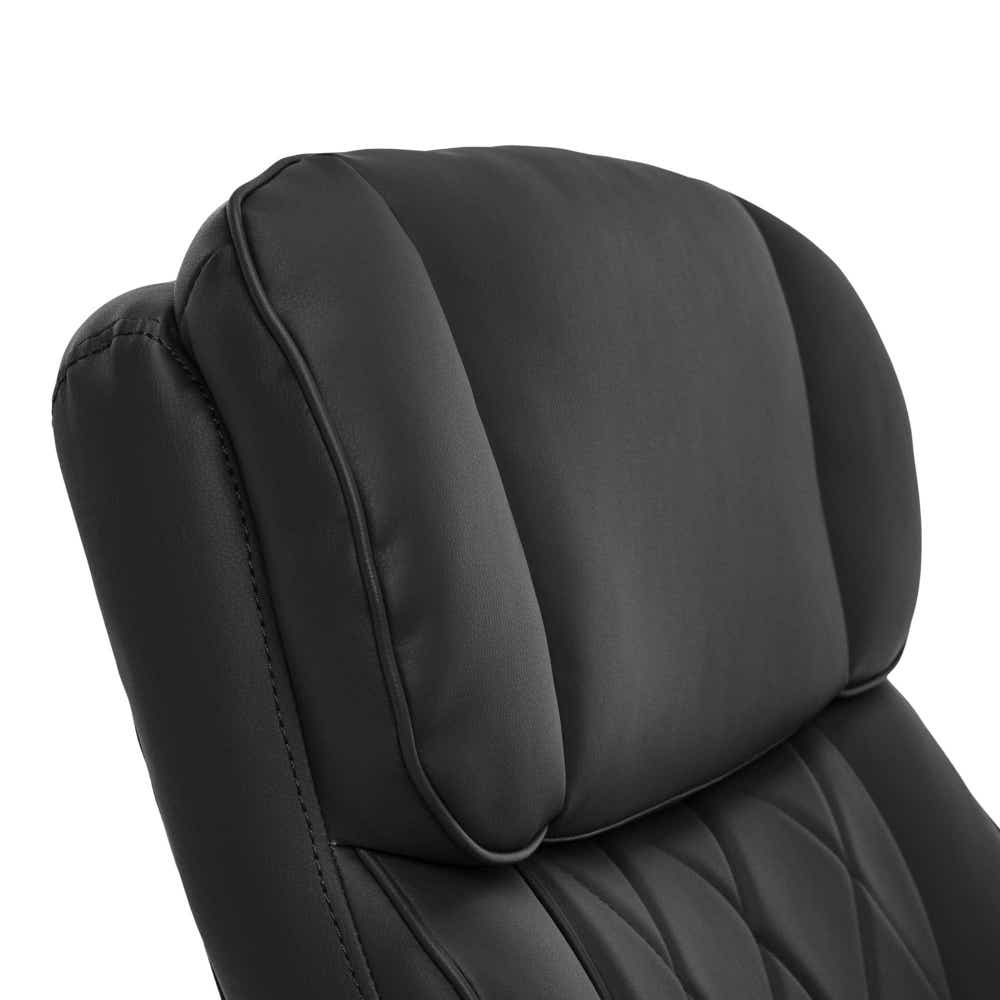 Sutherland Quilted Leather Office Chair, Jet Black - 44813A-LZB 44813ALZB