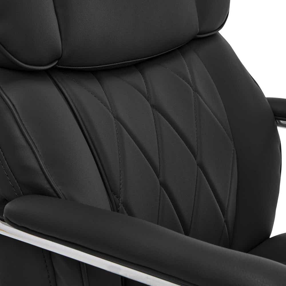 Sutherland Quilted Leather Office Chair, Jet Black - 44813A-LZB 44813ALZB