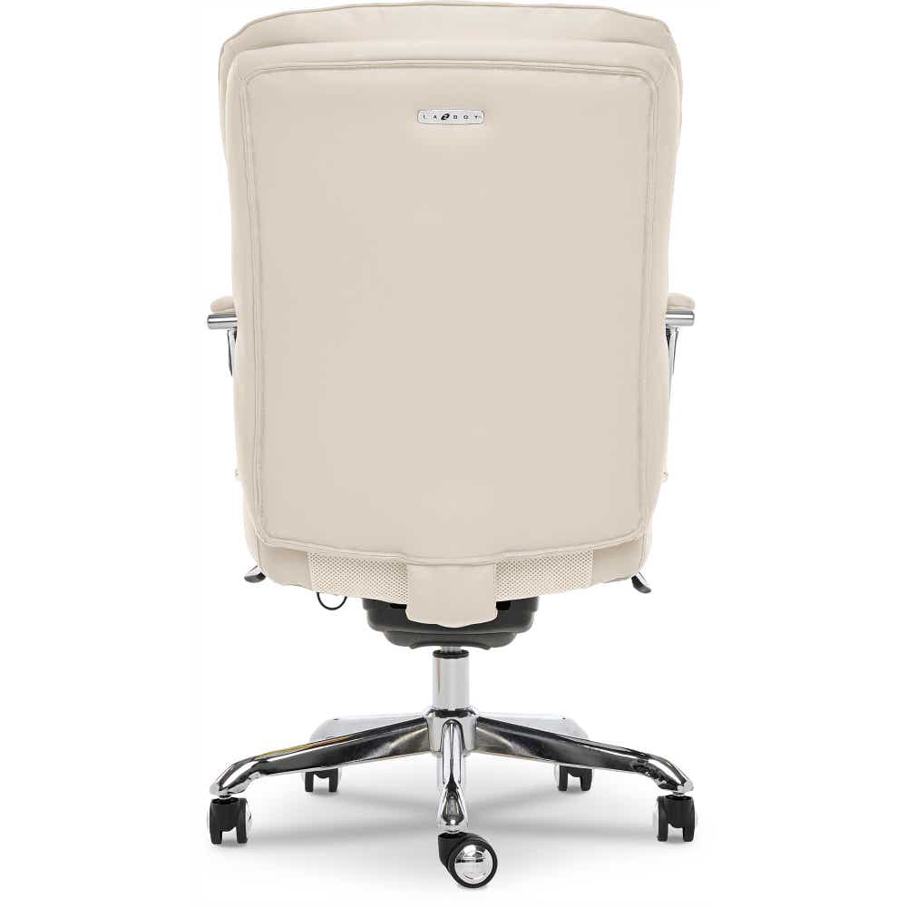 Sutherland Quilted Leather Office Chair, Light Ivory - 44813C-LZB 44813CLZB