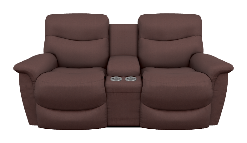 James Reclining Loveseat w/ Console - 449521 449521