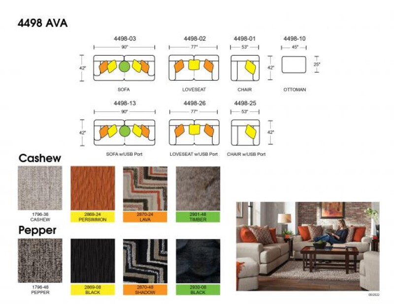 Ava Sectional 4498 LAF Sofa 449863