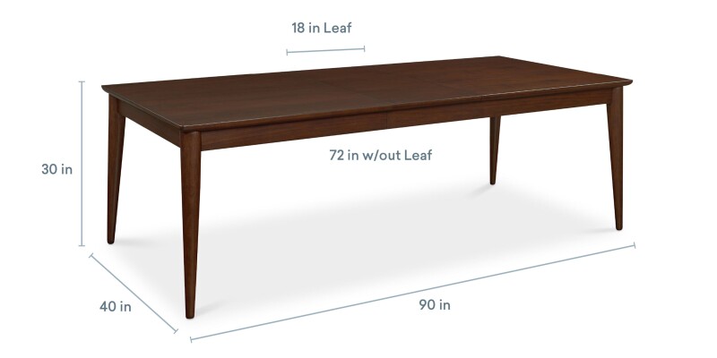 Copenhagen Rectangle Dining Table with Leaf 45354072