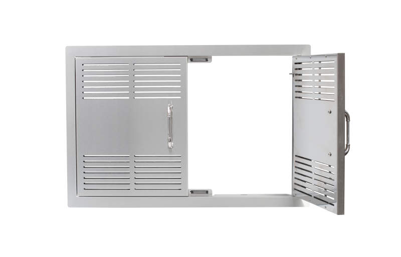 30″ Stainless Steel Vented Double Door with Reveal 45580