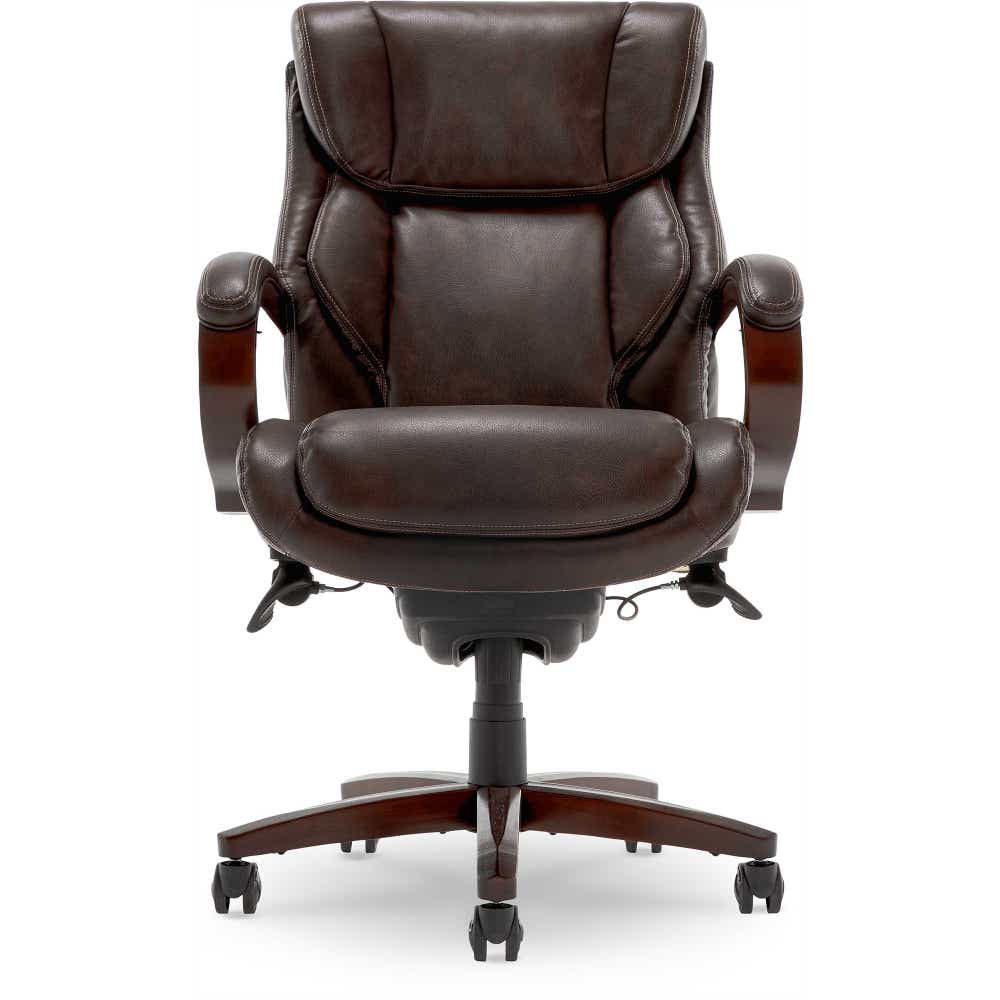 Bellamy Executive Leather Office Chair, Brown - 45783-LZB 45783LZB