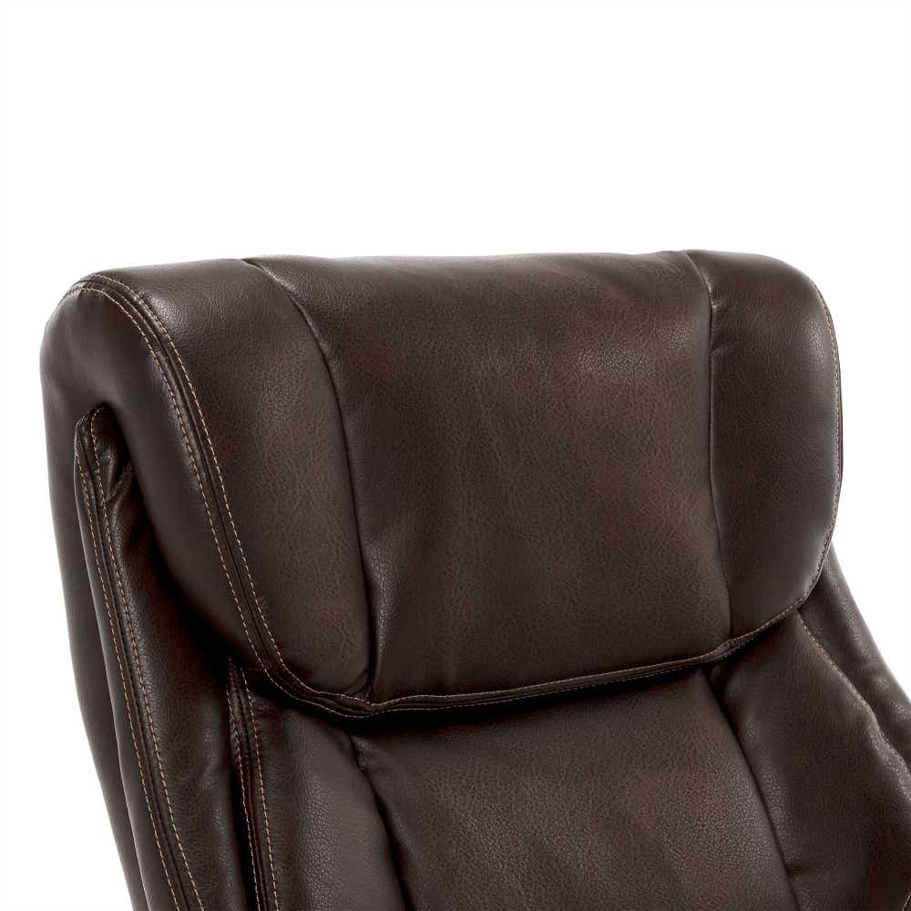 Bellamy Executive Leather Office Chair, Brown - 45783-LZB 45783LZB