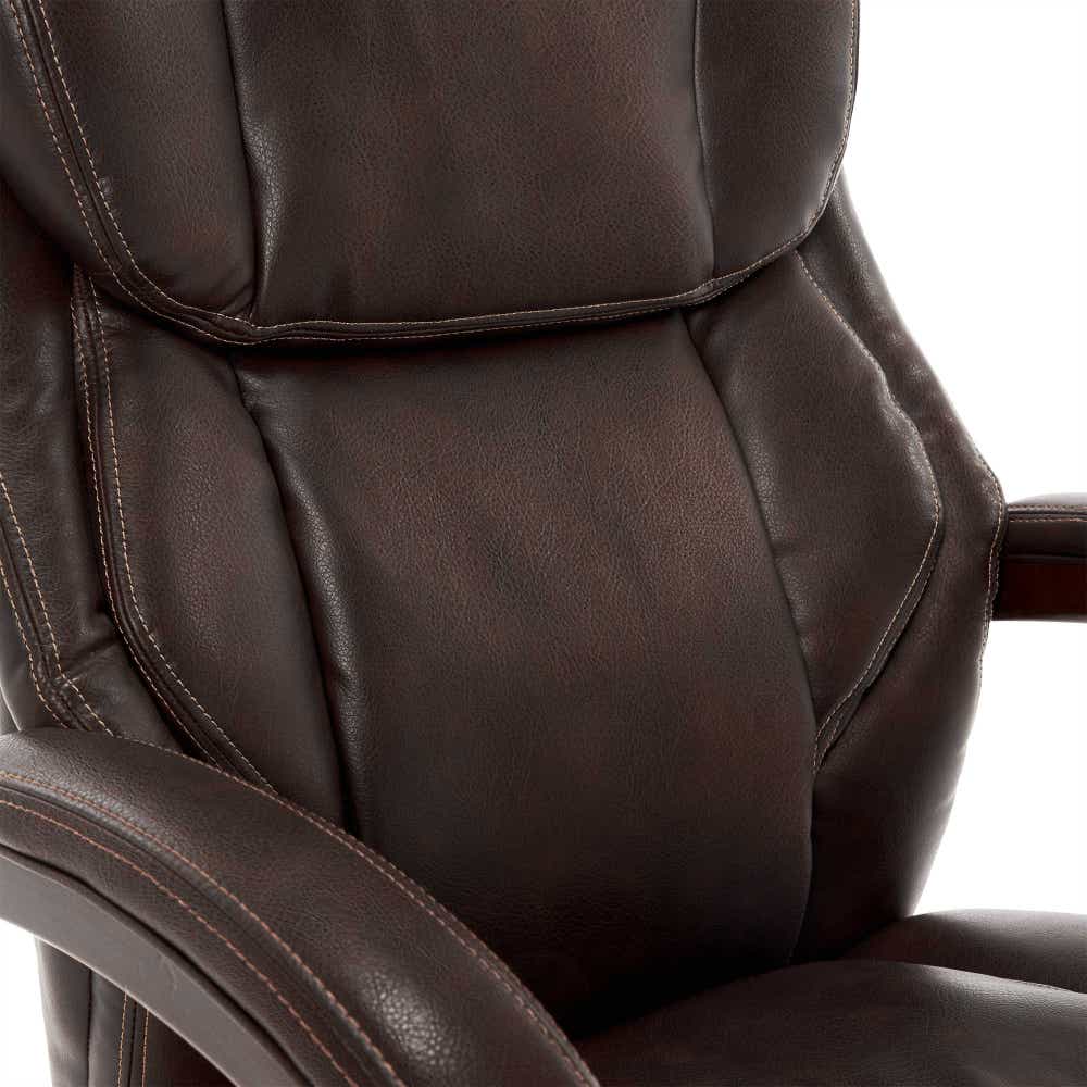 Bellamy Executive Leather Office Chair, Brown - 45783-LZB 45783LZB