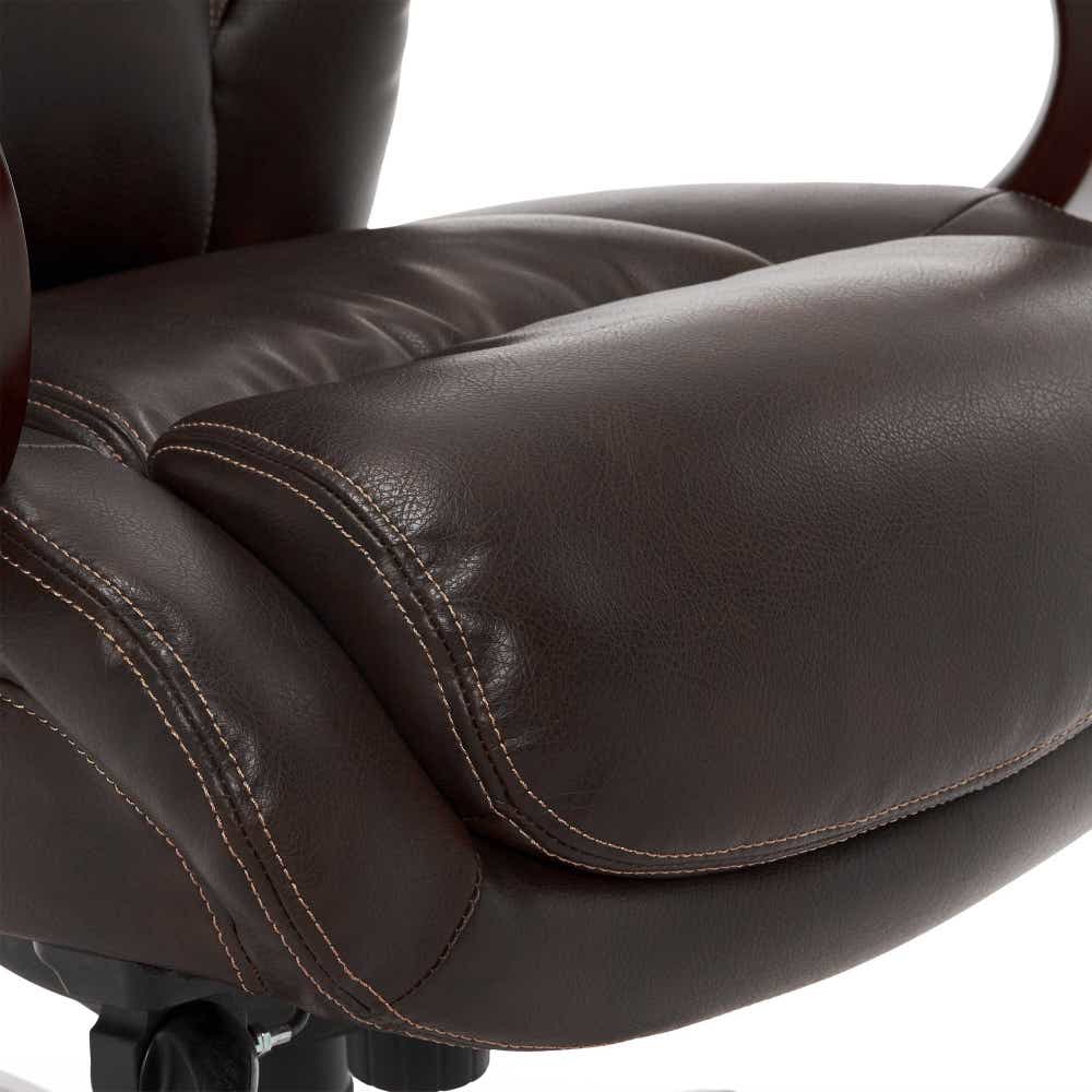 Bellamy Executive Leather Office Chair, Brown - 45783-LZB 45783LZB