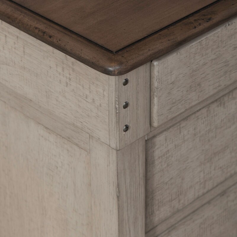 Ivy Hollow 3 Drawer Night Stand w/ Charging Station 457BR61