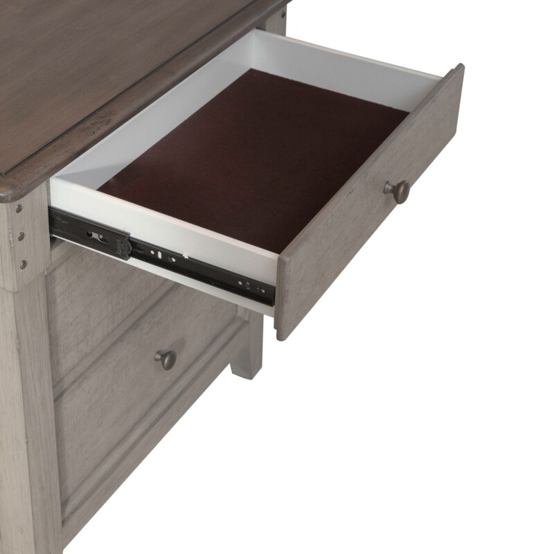 Ivy Hollow 3 Drawer Night Stand w/ Charging Station 457BR61