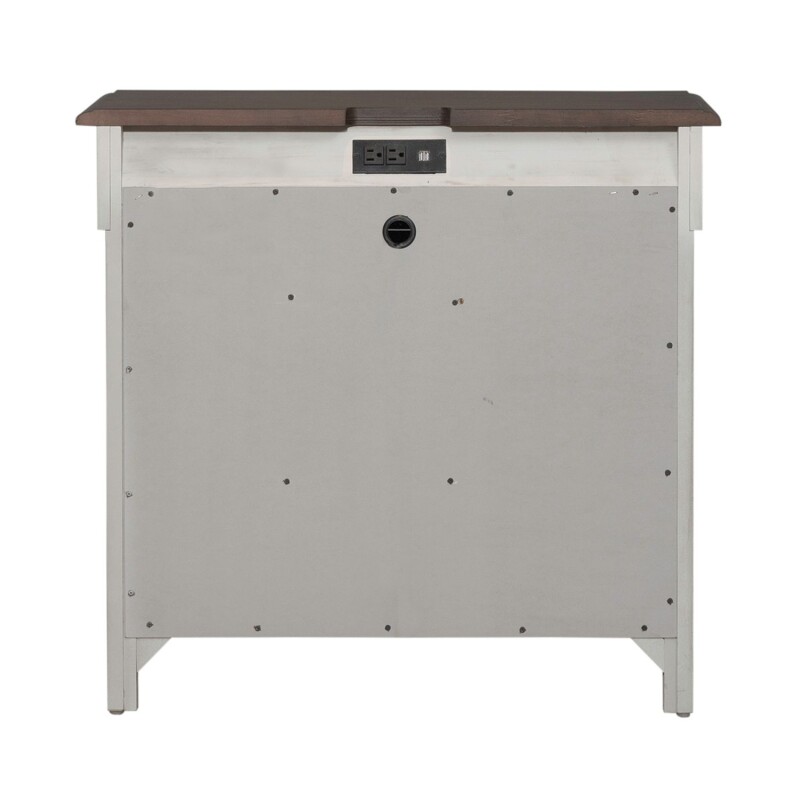 Ivy Hollow 3 Drawer Bedside Chest w/ Charging Station 457BR62