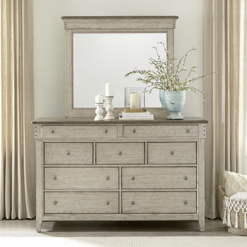 Ivy Hollow Dresser & Mirror 457BRDM
