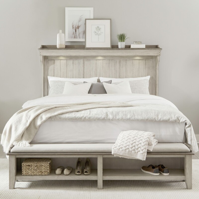 Ivy Hollow Queen Mantle Storage Bed 457BRQMS