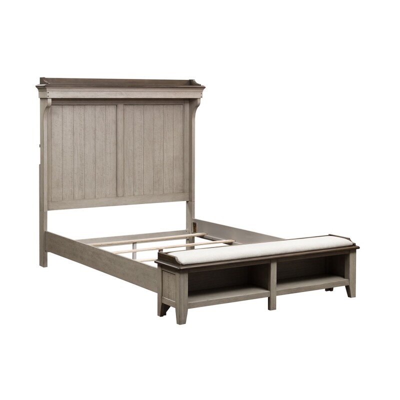 Ivy Hollow Queen Mantle Storage Bed 457BRQMS