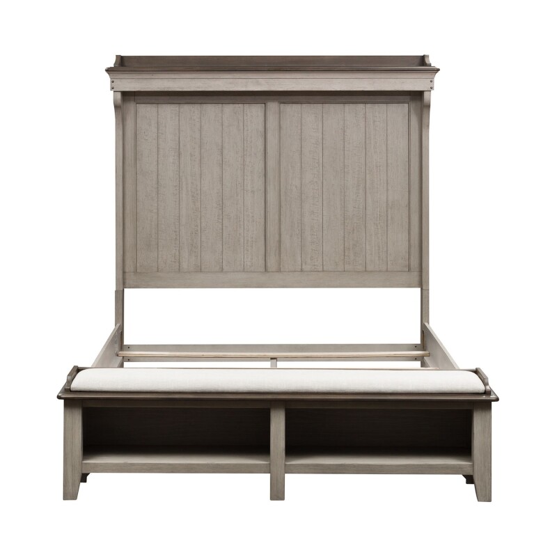 Ivy Hollow Queen Mantle Storage Bed 457BRQMS
