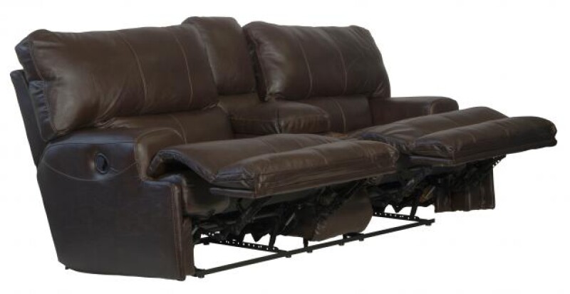 Wembley 458 Lay Flat Reclining Console Loveseat 4589