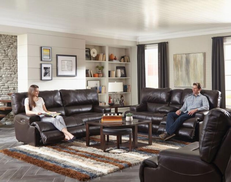 Wembley 458 Lay Flat Reclining Console Loveseat 4589