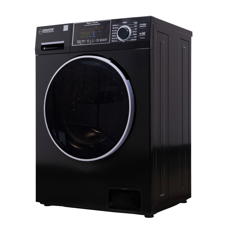 All-in-One 4600 Washer Dryer VENTLESS/VENTED PET Cycle 1.62cf/15lbs 110V 4600BLACK
