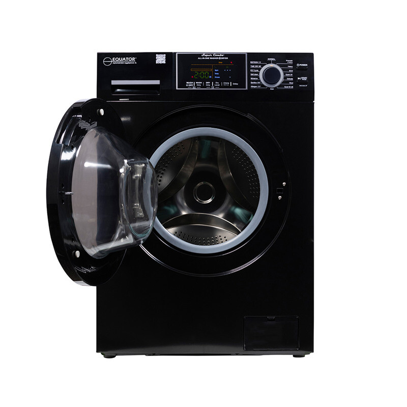 All-in-One 4600 Washer Dryer VENTLESS/VENTED PET Cycle 1.62cf/15lbs 110V 4600BLACK