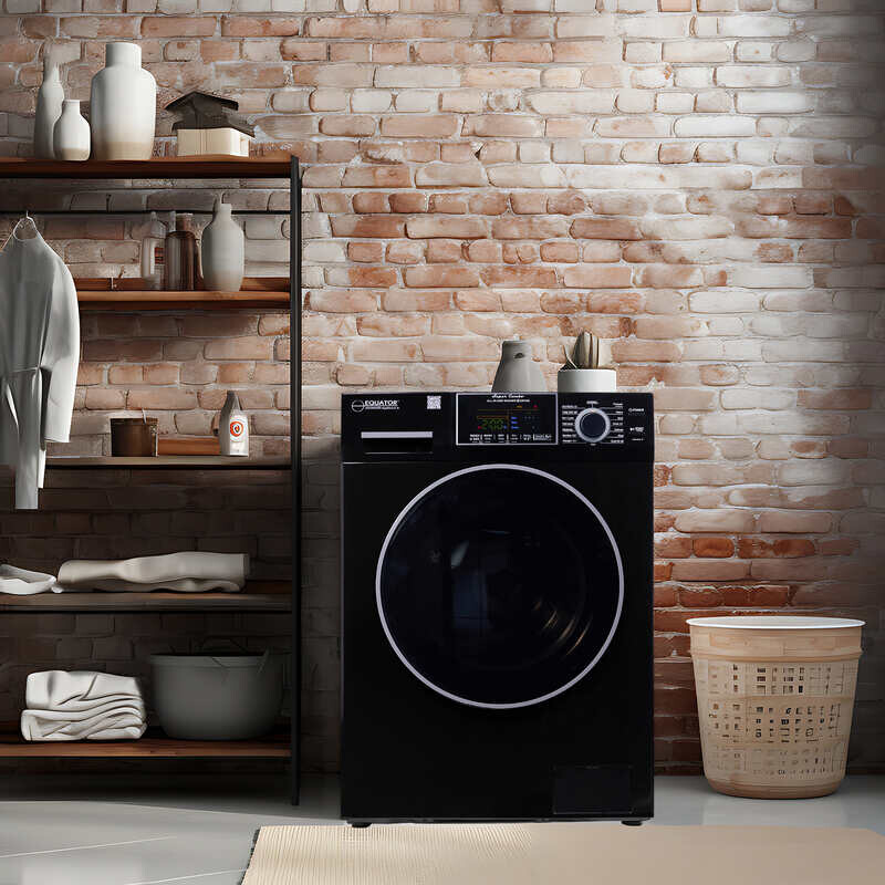 All-in-One 4600 Washer Dryer VENTLESS/VENTED PET Cycle 1.62cf/15lbs 110V 4600BLACK