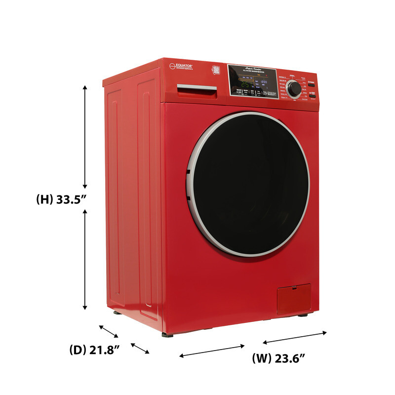 All-in-One 4600 Washer Dryer VENTLESS/VENTED PET Cycle 1.62cf/15lbs 110V 4600MERLOT