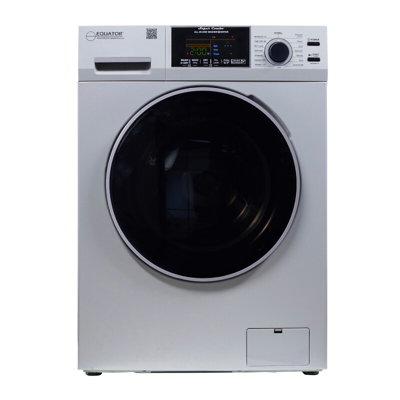 All-in-One 4600 Washer Dryer VENTLESS/VENTED PET Cycle 1.62cf/15lbs 110V 4600SILVER