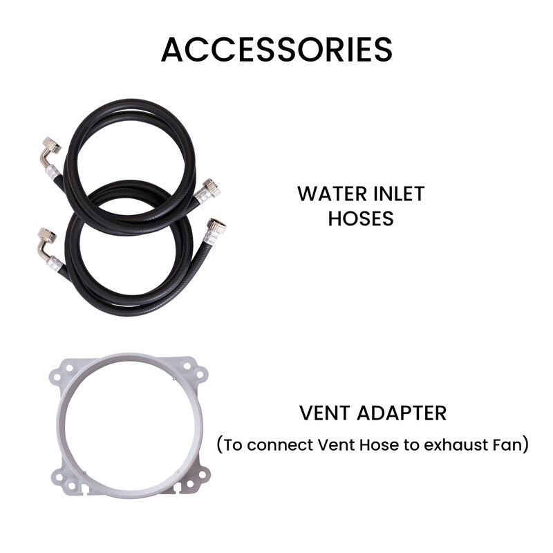 All-in-One 4600 Washer Dryer VENTLESS/VENTED PET Cycle 1.62cf/15lbs 110V 4600SILVER
