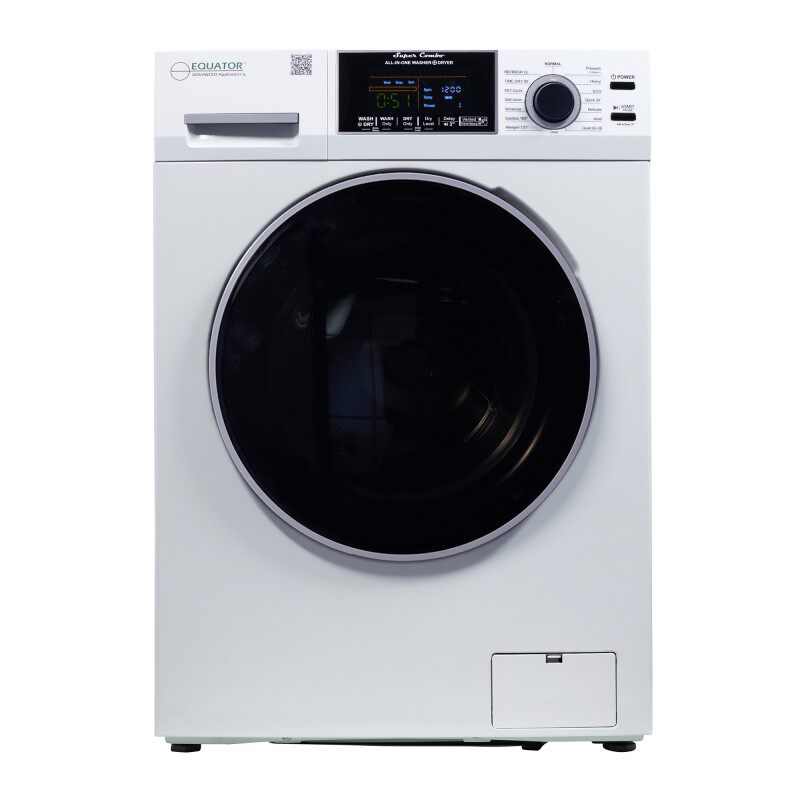 All-in-One 4600 Washer Dryer VENTLESS/VENTED PET Cycle 1.62cf/15lbs 110V 4600WHITE