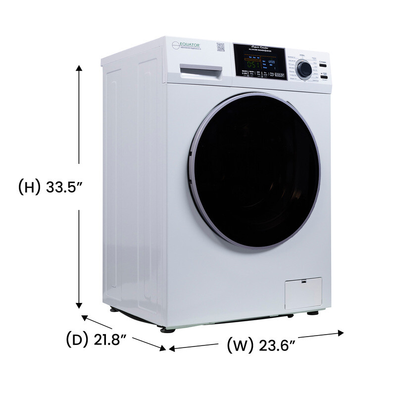 All-in-One 4600 Washer Dryer VENTLESS/VENTED PET Cycle 1.62cf/15lbs 110V 4600WHITE