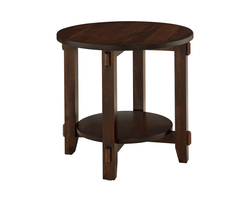 Amish Essentials Round End Table 4711