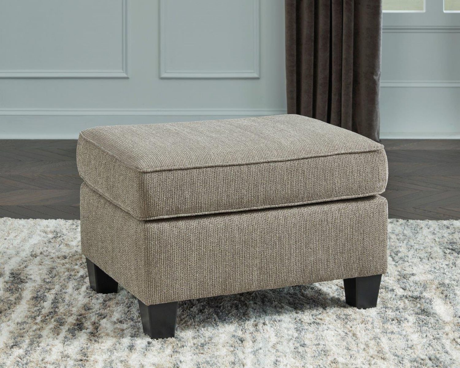 Shewsbury Ottoman In Pewter 4720214