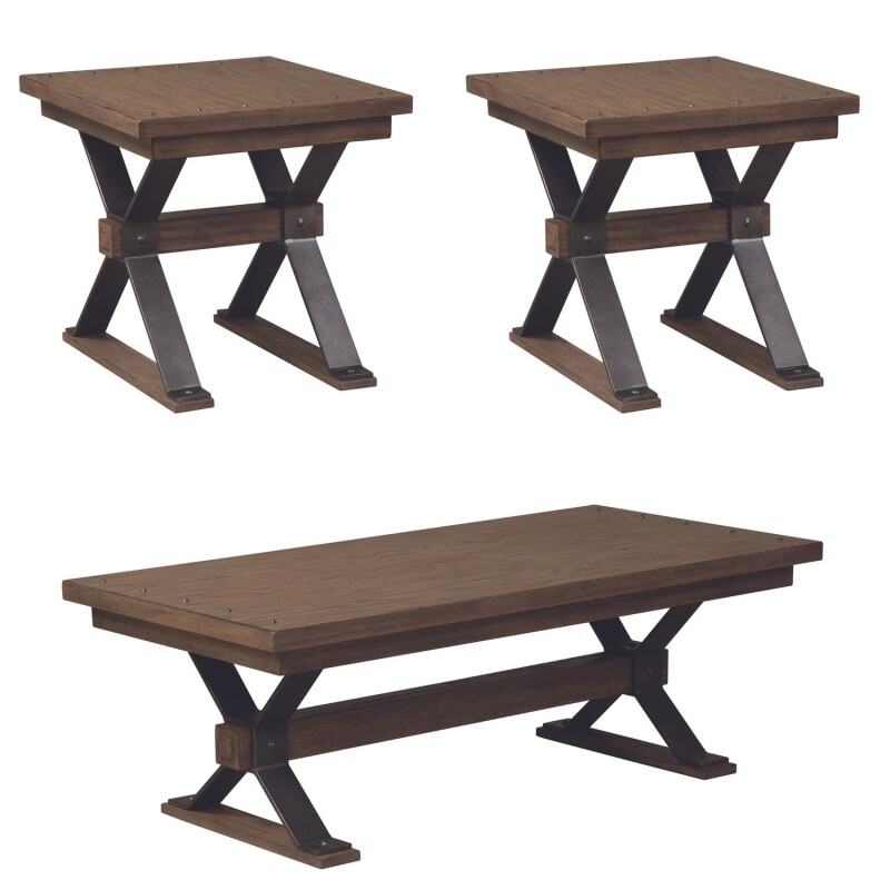 Sonoma Road 3 Piece Set (1-Cocktail 2-End Tables) 473OT3PCS