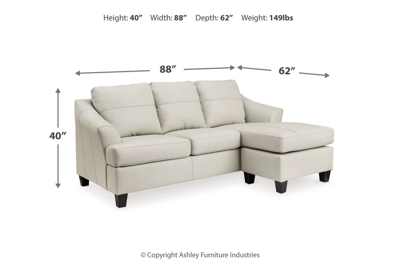 Genoa Sofa Chaise In Coconut 4770418