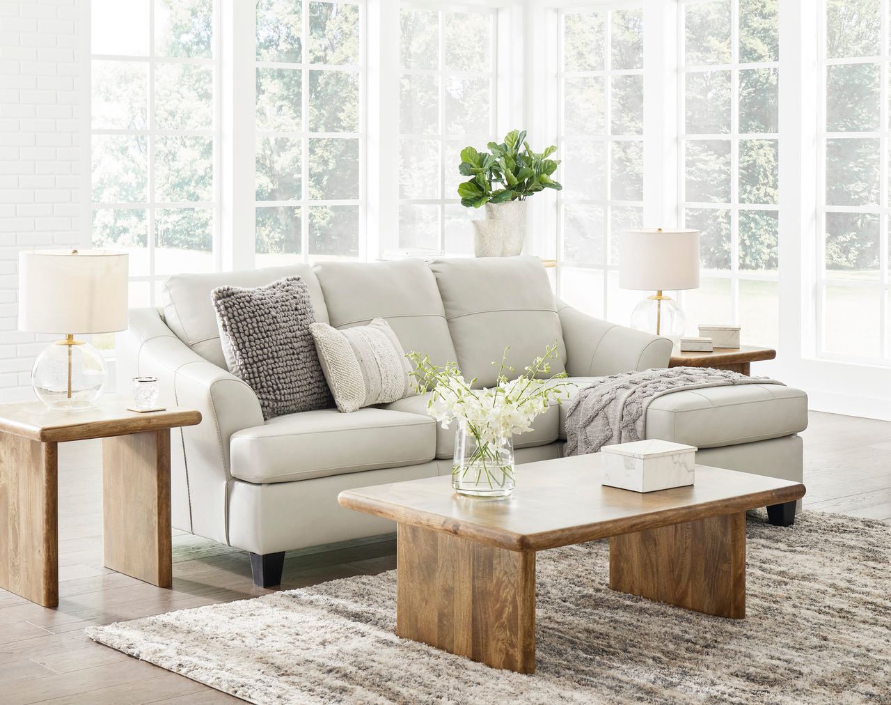 Genoa Sofa Chaise In Coconut 4770418