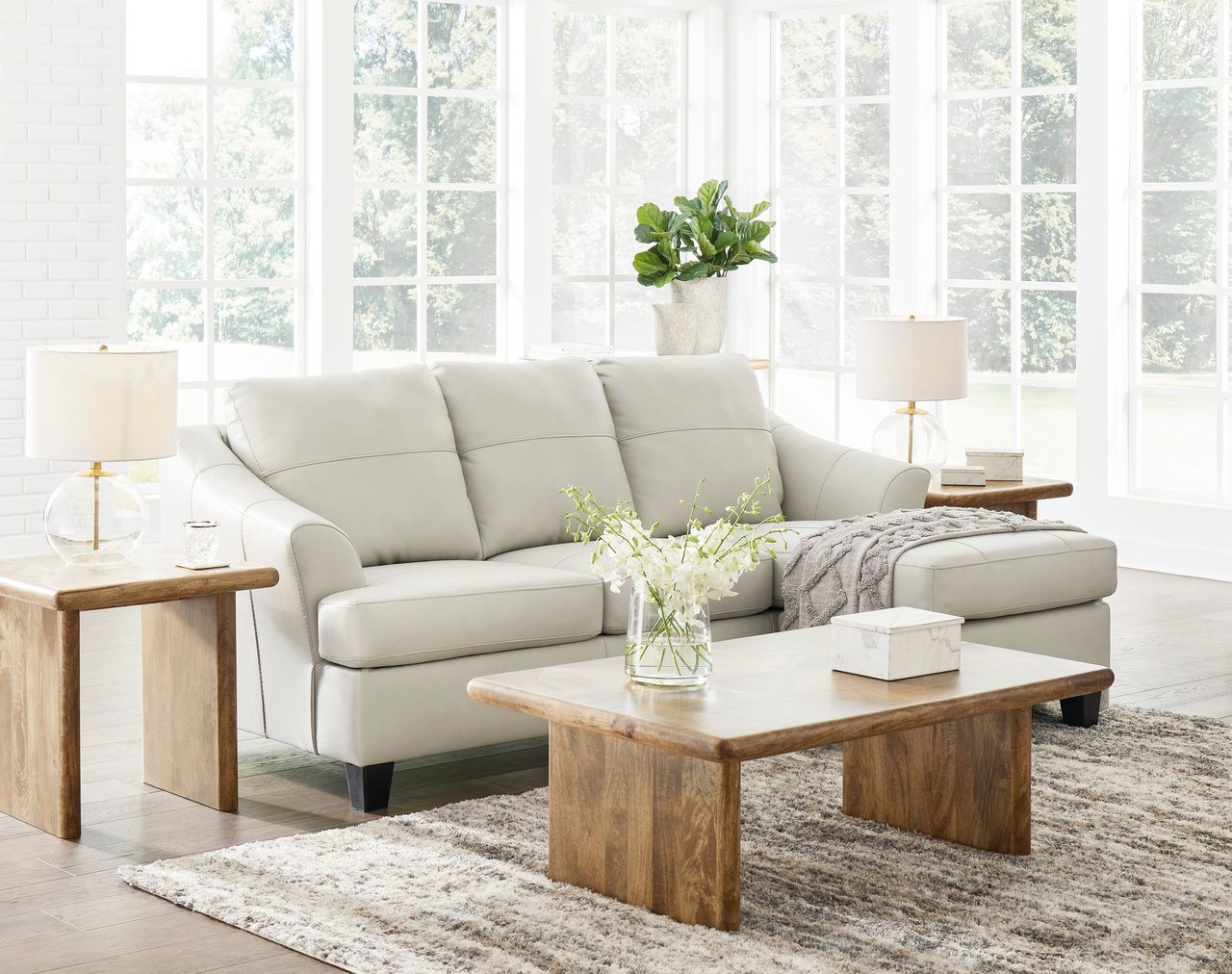 Genoa Sofa Chaise In Coconut 4770418