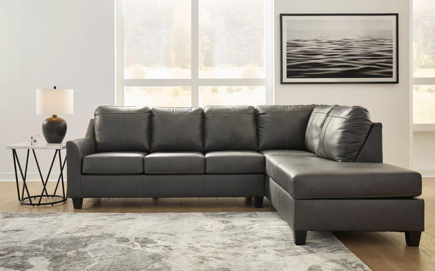 Valderno 2-Piece RAF Sectional With Chaise In Fog 47804S1
