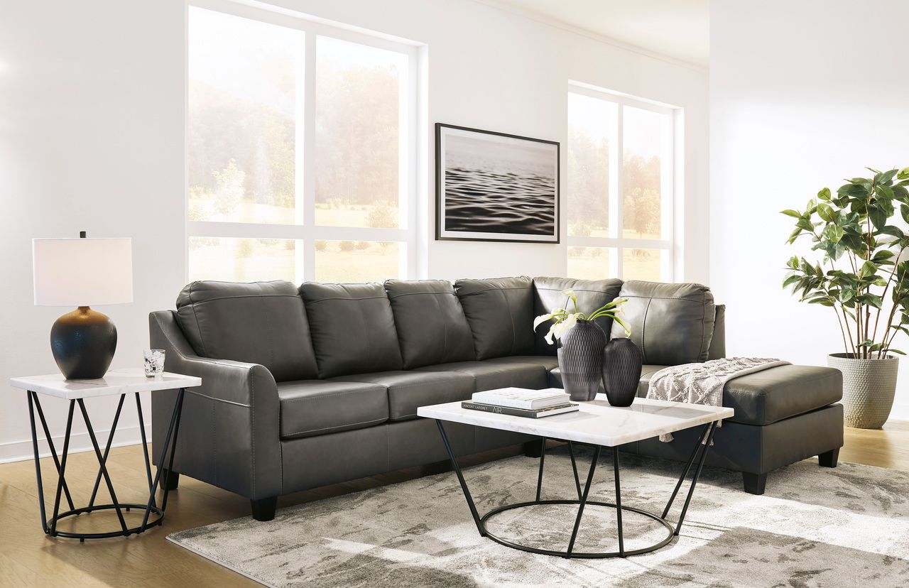 Valderno 2-Piece RAF Sectional With Chaise In Fog 47804S1