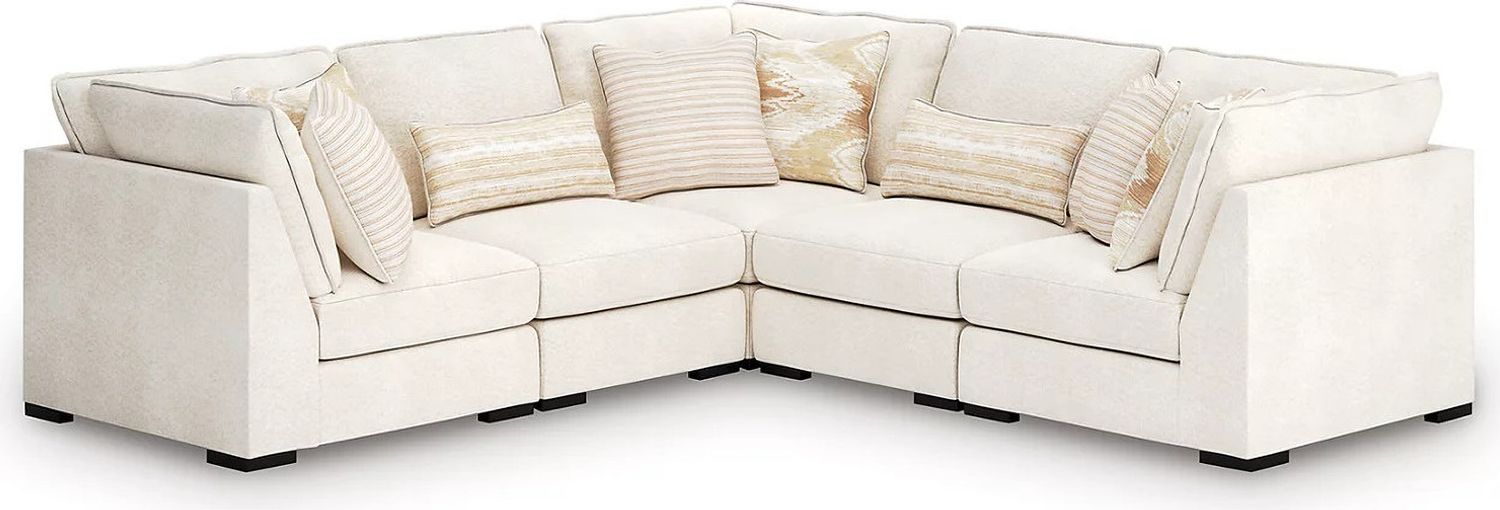 Donelson Creek 5-Piece Sectional In Vanilla 48002S1