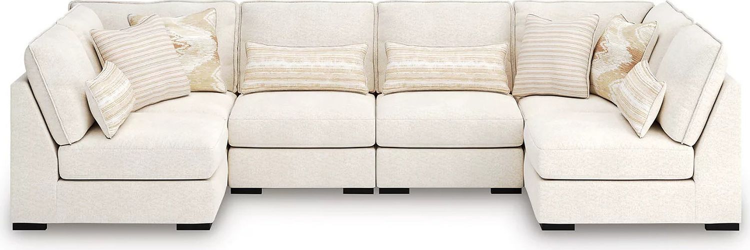 Donelson Creek 6-Piece Sectional In Vanilla 48002S3