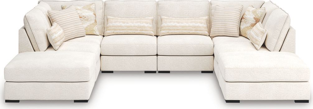 Donelson Creek 6-Piece Sectional In Vanilla 48002S3