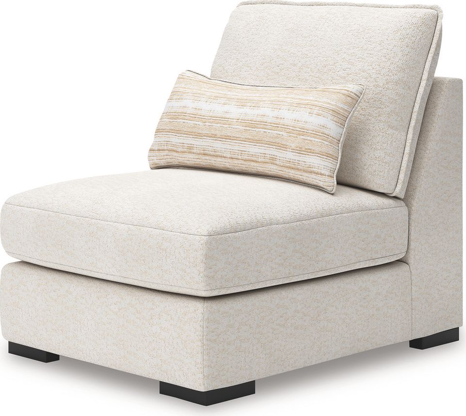 Donelson Creek 6-Piece Sectional and Ottoman In Vanilla 48002U2