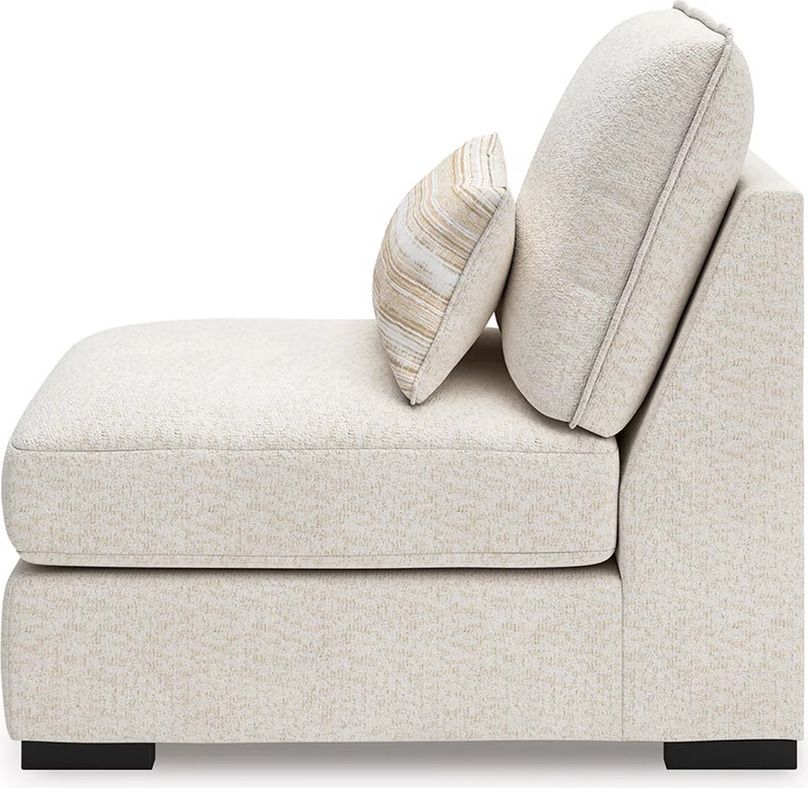 Donelson Creek 4-Piece Sectional and Ottoman In Vanilla 48002U3