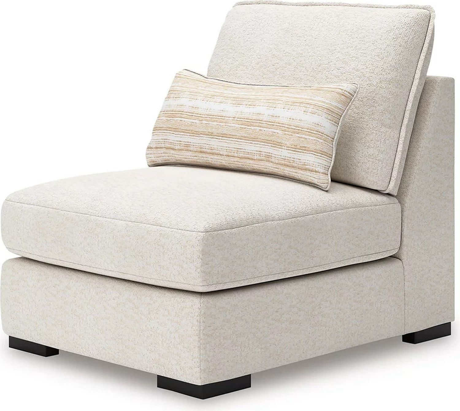Donelson Creek 4-Piece Sectional and Ottoman In Vanilla 48002U3